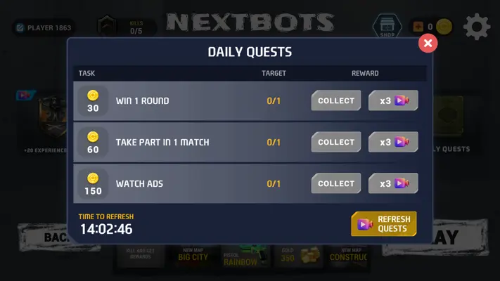 Nextbots In Backrooms Shooter android App screenshot 4